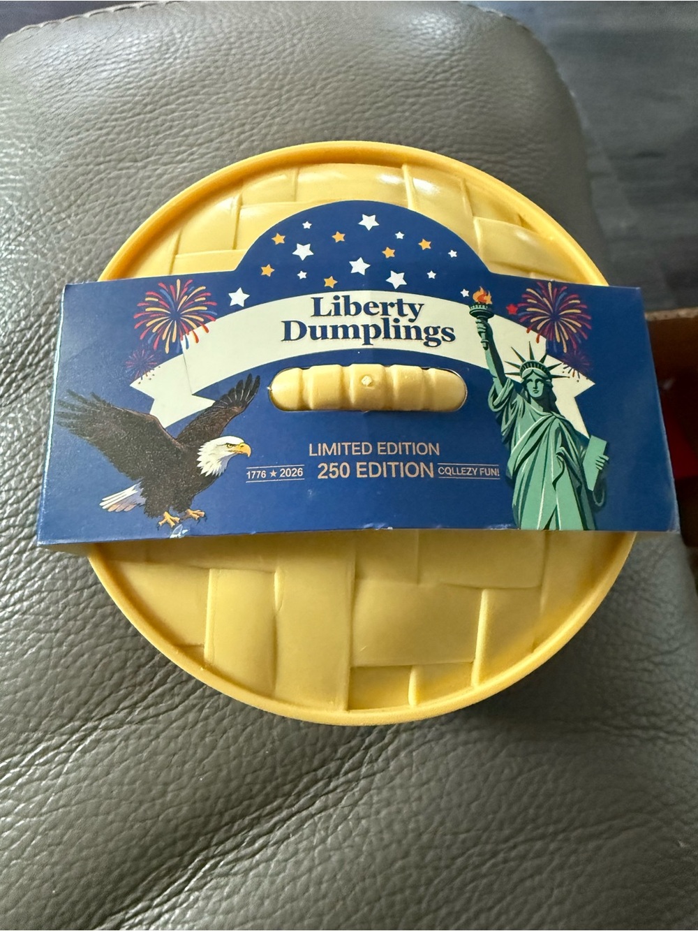 Liberty Dumplings Limited Edition Yellow Pie Dish